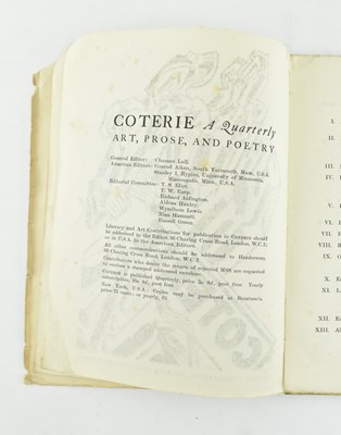 Lot 138 - 1919 COTERIE NO. 3 POST-WAR ART QUARTERLY JOURNAL