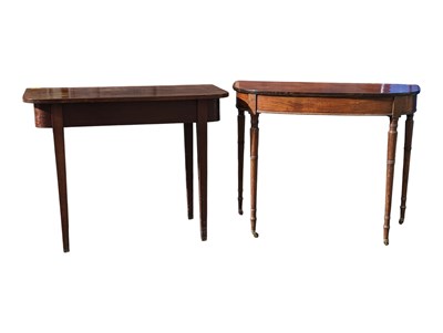 Lot 1030 - EDWARDIAN MAHOGANY WRITING TABLE DESK & GEORGE III WRITING DESK