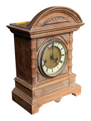 Lot 1035 - 19TH CENTURY VICTORIAN 8-DAY MANTEL CLOCK