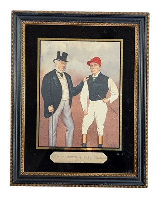 Lot 439 - AFTER RICHARD DIGHTON - LORD FALMOUTH & FRED ARCHE - WATERCOLOUR ON PAPER