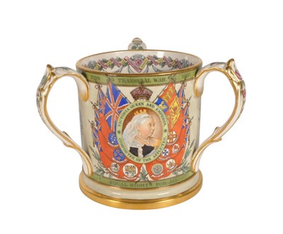 Lot 4 - COPELAND - C1900 BOER WAR COMMEMORATIVE LOVING CUP