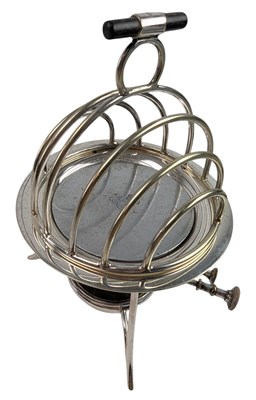 Lot 5 - ASPREY OF LONDON - CIRCA 1900 SILVER PLATED HEATED TOAST RACK