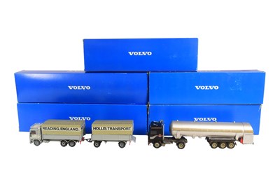 Lot 376 - DIECAST - COLLECTION OF SIKU VOLVO DIECAST HAULAGE LORRIES