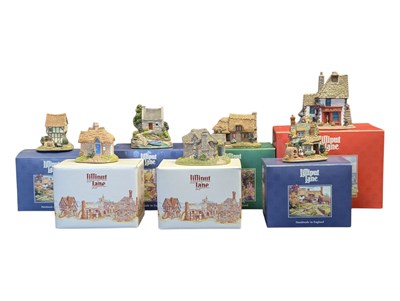 Lot 212 - LILLIPUT LANE - COLLECTION OF SEVEN RESIN COTTAGE FIGURES BOXED