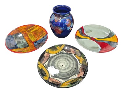 Lot 71 - POOLE POTTERY - FOUR 20TH CENTURY RETRO CERAMIC PIECES