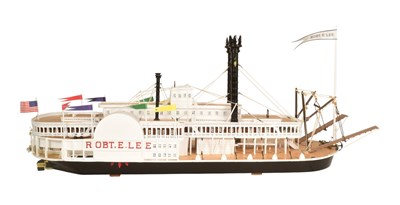 Lot 36 - MODEL KITS - HAND BUILT WOODEN ROBERT E LEE STEAM SHIP