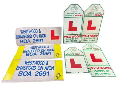 Lot 29 - ADI - SELECTION OF DRIVING INSTRUCTOR CAR SIGNS