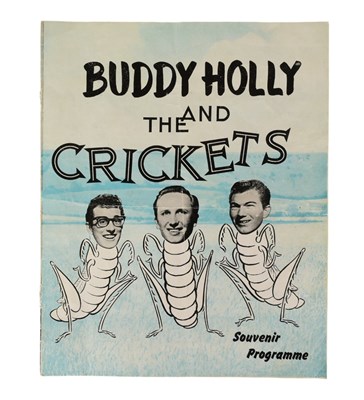 Lot 246 - ROCK N ROLL - BUDDY HOLLY - ORIGINAL PROGRAMME FROM BRISTOL COLSTON HALL