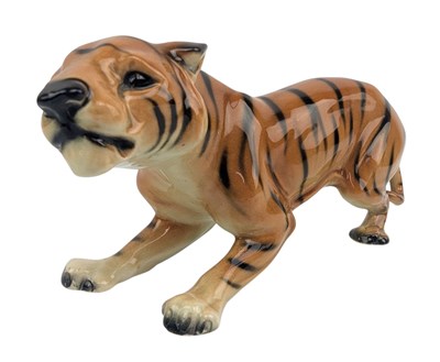 Lot 28 - RETRO 20TH CENTURY WEST GERMAN CERAMIC TIGER
