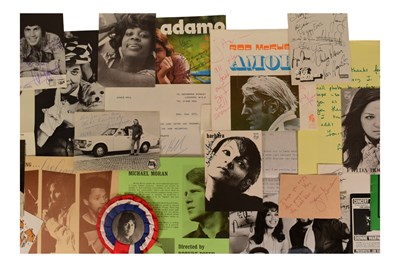 Lot 255 - MUSIC - LARGE ALBUM OF C1960S / 1970S MUSIC AUTOGRAPHS