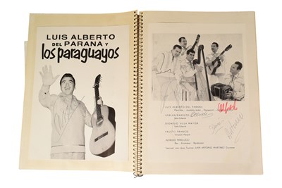 Lot 255 - MUSIC - LARGE ALBUM OF C1960S / 1970S MUSIC AUTOGRAPHS
