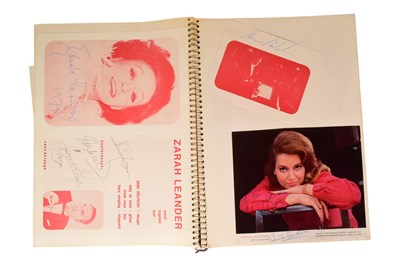 Lot 255 - MUSIC - LARGE ALBUM OF C1960S / 1970S MUSIC AUTOGRAPHS