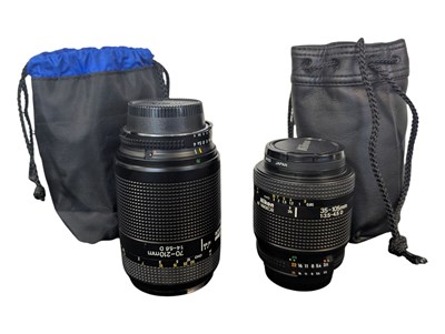 Lot 278 - NIKON - TWO 1986 VINTAGE DIGITAL CAMERA AF NIKKOR LENSES