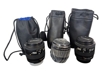 Lot 279 - NIKON - THREE LATE 20TH CENTURY VINTAGE DIGITAL CAMERA LENSES