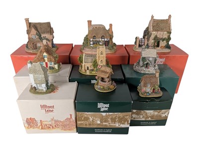 Lot 282 - LILIIPUT LANE - COLLECTION OF NINE RESIN COTTAGE FIGURES