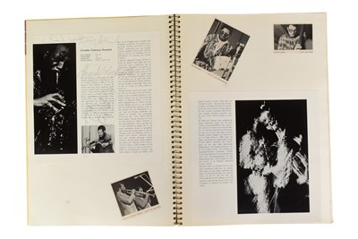 Lot 244 - JAZZ & BLUES - ALBUM OF C1960S / 70S AUTOGRAPHS