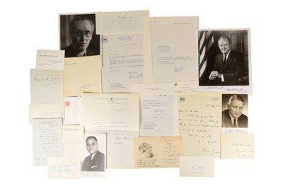 Lot 252 - POLITICIANS / DIGNITARIES - COLLECTION OF VINTAGE AUTOGRAPHS