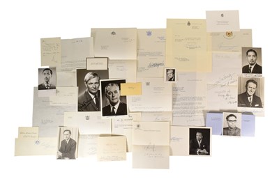 Lot 254 - POLITICIANS / DIGNITARIES - COLLECTION OF VINTAGE AUTOGRAPHS