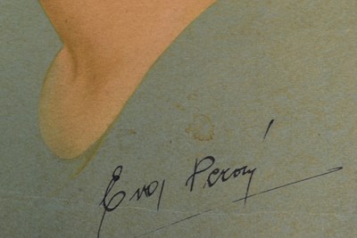 Lot 275 - HISTORY - EVA PERON (D.1952) - INCREDIBLY RARE SIGNED PORTRAIT