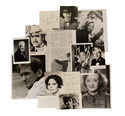 Lot 261 - ACTORS - COLLECTION OF ASSORTED AUTOGRAPHS