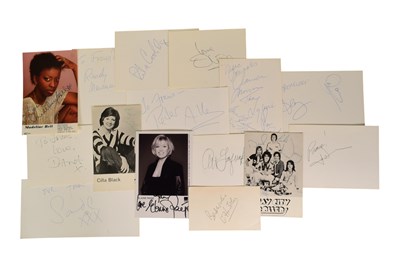 Lot 281 - SINGERS / MUSIC - COLLECTION OF AUTOGRAPHS