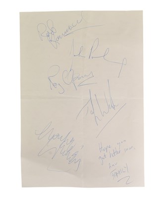 Lot 283 - MUSIC - FAMILY (1970S BAND) - AUTOGRAPHS ON PAPER