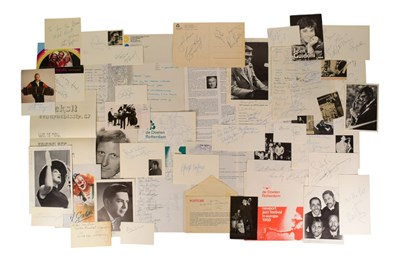 Lot 256 - MUSICIANS - LARGE ALBUM OF ALL-WORLD MUSICIAN AUTOGRAPHS