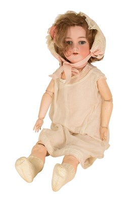 Lot 392 - DOLLS - ARMAND MARSEILLE BISQUE HEADED DOLL