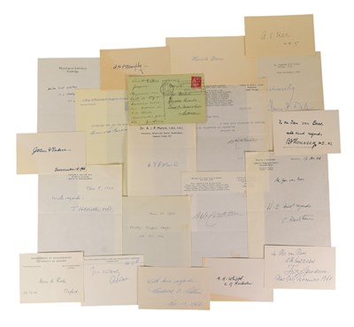 Lot 276 - NOBEL PRIZE WINNERS - AUTOGRAPHS - LARGE COLLECTION