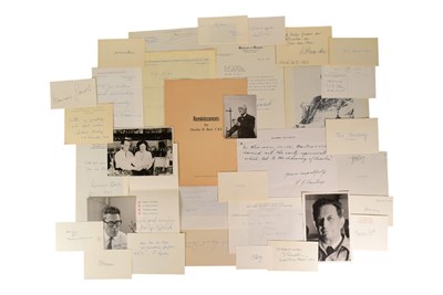 Lot 263 - NOBEL PRIZE WINNERS - AUTOGRAPHS - LARGE COLLECTION