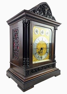 Lot 307 - PAGE, KEEN & PAGE, PLYMOUTH- 19TH CENTURY MAHOGANY CASED THREE TRAIN FUSEE MANTEL CLOCK