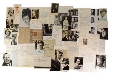 Lot 282 - ACTORS - LARGE COLLECTION OF VINTAGE AUTOGRAPHS