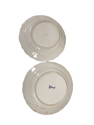 Lot 88 - COLLECTION OF 19TH CENTURY MEISSEN PORCELAIN HAND PAINTED FLORAL PLATES