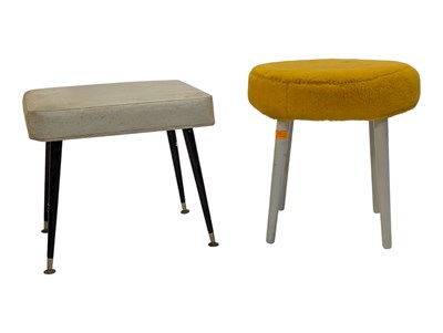 Lot 820 - BRITISH MODERN DESIGN - TWO MID CENTURY RETRO DRESSING TABLE STOOLS