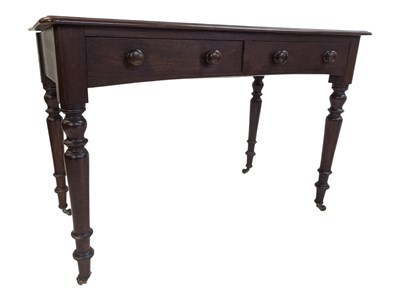 Lot 971 - IRISH VICTORIAN 19TH CENTURY MAHOGANY HALL CONSOLE TABLE