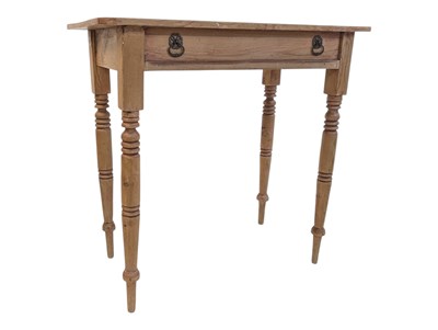 Lot 970 - 19TH CENTURY VICTORIAN PINE HALL / SIDE WRITING TABLE
