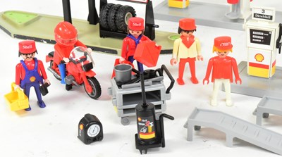 Lot 722 - PLAYMOBIL - VINTAGE PLAYMOBIL SHELL & ESSO PETROL STATIONS