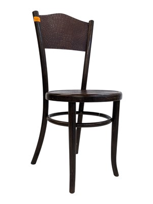 Lot 972 - FISCHEL - 20TH CENTURY RETRO CHAIR WITH FAUX CROCODILE SKIN