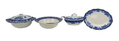Lot 19 - SMALL COLLECTION OF ENGLISH BLUE & WHITE PORCELAIN DINNERWARES
