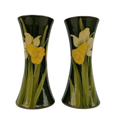Lot 15 - PAIR OF 20TH CENTURY WATCOMBE TORQUAY POTTERY VASES