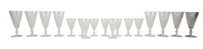 Lot 4 - COLLECTION OF WATERFORD DUNMORE CRYSTAL STEM GLASSES
