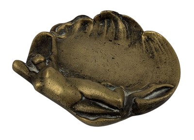 Lot 5 - 20TH CENTURY ART NOUVEAU STYLE CAST BRONZE TRAY