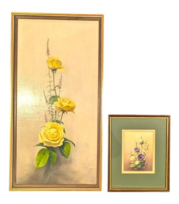 Lot 104 - CLEM SPENCER - OIL ON BOARD PAINTING & A PRINT