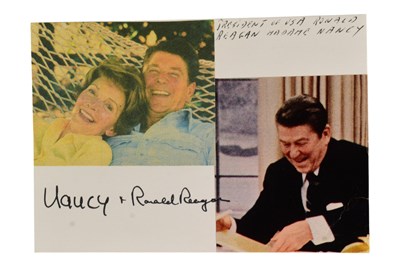 Lot 299 - AMERICAN PRESIDENTS - RONALD (& NANCY) REAGAN - AUTOGRAPHS
