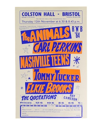 Lot 296 - ROCK 'N ROLL - R'N'B 1964 - ORIGINAL FLYER FROM THE COLSTON HALL, BRISTOL