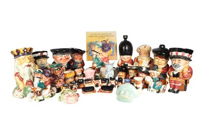 Lot 93 - SHORTER & SONS - LARGE COLLECTION OF MID CENTURY CERAMIC CHARACTER TOBY JUGS
