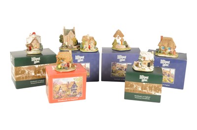 Lot 294 - LILLIPUT LANE - COLLECTION OF RESIN COTTAGE MODELS W/ BOXES