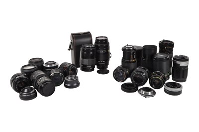 Lot 296 - COLLECTION OF LATE 20TH CENTURY VINTAGE CAMERA LENSES