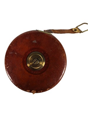Lot 299 - JOHN RABONE & SONS, BIRMINGHAM - MID CENTURY LEATHER CASED TAPE MEASURE