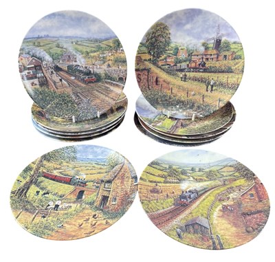 Lot 157 - RAILWAYANA - SET OF 12 DANBURY MINT COUNTRY RAILWAYS PLATES